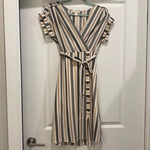 Cute cream colored stripped dress